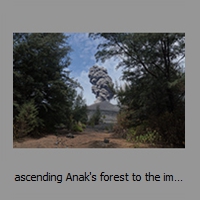 ascending Anak's forest to the impact zone